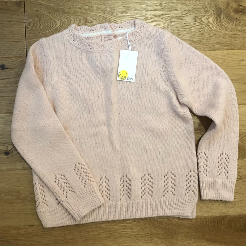 NWT Beautiful Boden dusty pink sweater